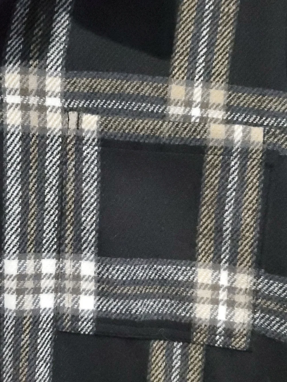 Jordan Black Plaid Button-Down Shirt with Back Graphic